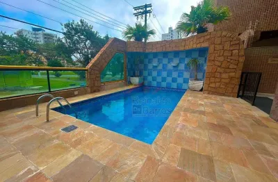 Apartamento com 2 dormitórios à venda vista mar em vila caiçara - praia grande .