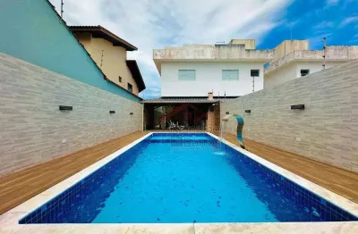 Casa com 3 dormitórios à venda, 111 m² por r$ 590.000,00 - cibratel 2  - itanhaém/sp