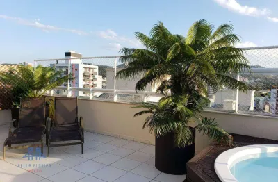 Cobertura à venda, 227 m² por r$ 2.400.000,00 - itacorubi - florianópolis/sc