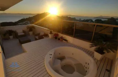 Cobertura à venda, 225 m² por r$ 2.750.000,00 - joão paulo - florianópolis/sc