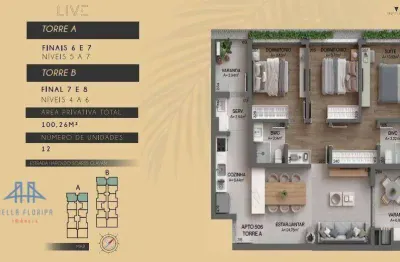 Apartamento com 3 dormitórios à venda, 100 m² por r$ 1.895.000,00 - cacupé - florianópolis/sc