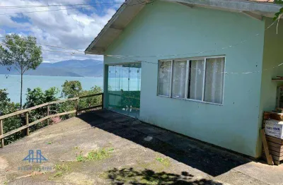 Vendo - casa no ribeirão da ilha com linda vista para o mar com 02 (dois) lotes com 357m² cada. por apenas 590.000,00