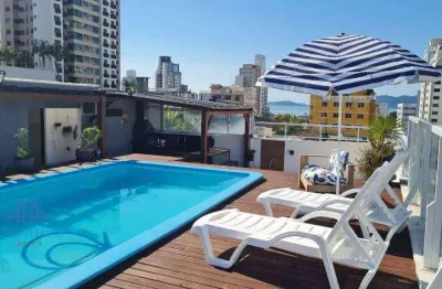 Cobertura com 5 dormitórios à venda, 429 m² por r$ 2.450.000,00 - estreito - florianópolis/sc