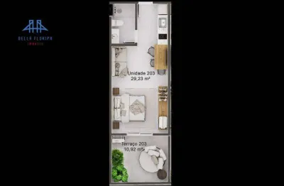 Studio com 1 dormitório à venda, 29 m² por r$ 386.000 - santo antônio de lisboa - florianópolis/sc
