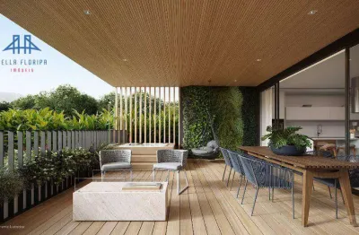 Apartamento garden com 4 dormitórios à venda, 214 m² por r$ 4.940.000 - cacupé - florianópolis/sc