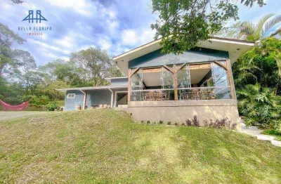 Chácara com 9.300m2 , 235m2 de área construída  à venda,  por r$ 2.800.000 - ratones - florianópolis/sc