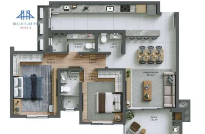 Apartamento com 2 dormitórios à venda, 76 m² por R$ 1.497.000,00 - João Paulo - Florianópolis/SC