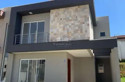 Casa em condomínio fechado com 3 quartos à venda na rua ângelo tozim, 230, campo de santana, curitiba, 122 m2 por r$ 720.000