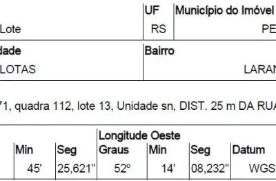 Oportunidade Única em PELOTAS - RS | Tipo: Terreno | Negociação: Venda Online  | Situação: Imóvel