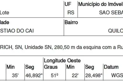 Oportunidade única em sao sebastiao do cai - rs | tipo: terreno | negociação: venda direta online  | situação: imóvel