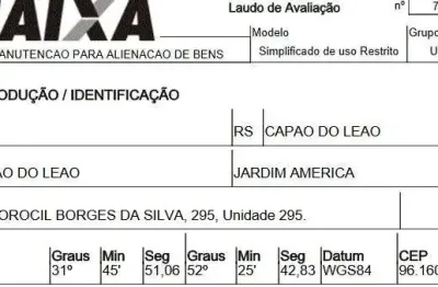 Oportunidade única em capao do leao - rs | tipo: terreno | negociação: venda direta online  | situação: imóvel