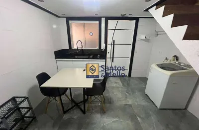 Kitnet com 1 dormitório para alugar, 28 m² por r$ 1.860,11/mês - cerâmica - são caetano do sul/sp