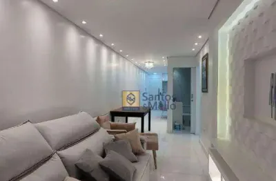 Apartamento com 2 dormitórios, 75 m² - venda por r$ 390.000,00 ou aluguel por r$ 2.890,59 - cidade são jorge - santo andré/sp