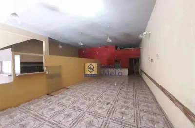 Salão para alugar, 253 m² - parque das nações - santo andré/sp excelente localização ideal para restaurantes, padarias, lanchonete.