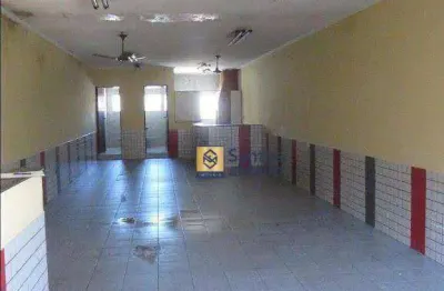 Salão para alugar, 100 m² por r$ 3.581,39/mês - jardim santo alberto - santo andré/sp