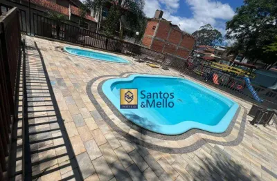Apartamento com 2 dormitórios para alugar, 55 m² por r$ 2.242,00/mês - parque são vicente - mauá/sp