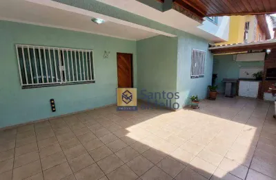 Sobrado com 3 dormitórios à venda, 135 m² por r$ 750.000,00 - vila pires - santo andré/sp
