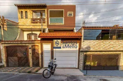 Sobrado com 3 dormitórios, 300 m² - venda por r$ 850.000,00 ou aluguel por r$ 6.627,33/mês - parque joão ramalho - santo andré/sp