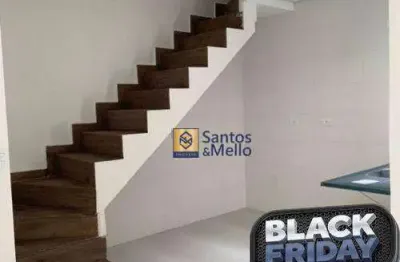 Cobertura com 2 dormitórios, 45 m² - venda por r$ 459.000,00 ou aluguel por r$ 2.730,00/mês - vila príncipe de gales - santo andré/sp