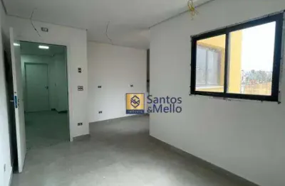Cobertura com 2 dormitórios para alugar, 92 m² por r$ 2.800,00/mês - vila são pedro - santo andré/sp