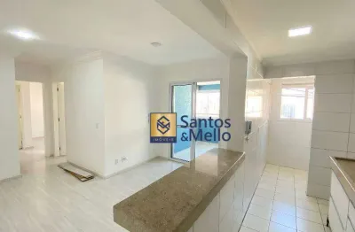 Apartamento com 2 dormitórios para alugar, 60 m² por r$ 3.211,00/mês - vila valparaíso - santo andré/sp