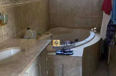 Sobrado com 3 dormitórios para alugar, 250 m² por r$ 3.450,00/mês - parque marajoara - santo andré/sp