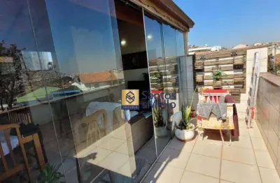 Cobertura com 2 dormitórios à venda, 96 m² por r$ 420.000,00 - cidade são jorge - santo andré/sp