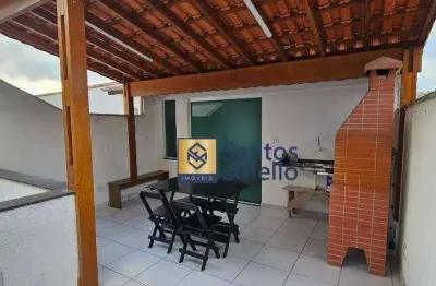 Cobertura com 2 dormitórios à venda, 89 m² por r$ 360.000 - parque gerassi - santo andré/sp