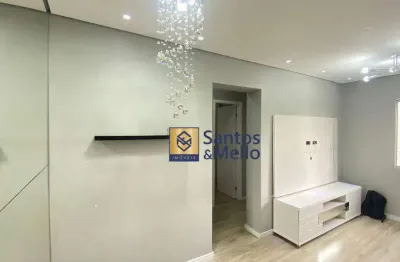 Apartamento com 2 dormitórios para alugar, 59 m² por r$ 2.300/mês - vila alzira - santo andré/sp