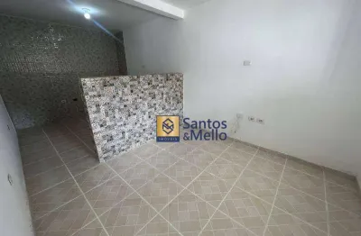 Casa com 1 dormitório para alugar, 45 m² por r$ 1.219,00/mês - jardim cristiane - santo andré/sp