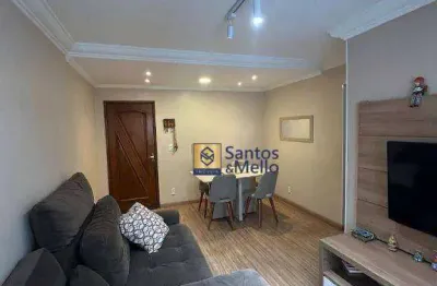 Apartamento com 2 dormitórios para alugar, 55 m² por r$ 2.370/mês - jardim milena - santo andré/sp