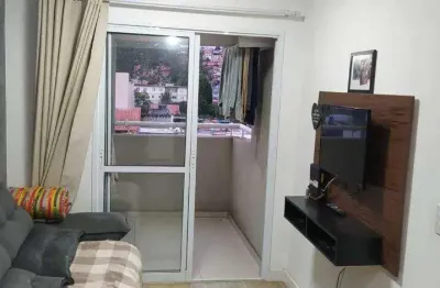 Apartamento com 2 dormitórios para alugar, 55 m² por R$ 2.579,16/mês - Vila Tibiriçá - Santo André/SP