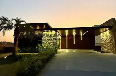 Casa alto padrão à venda, 4 suítes condomínio reserva petrus, indaiatuba, sp