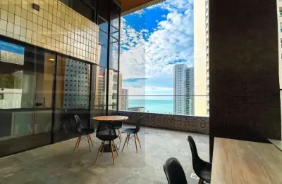 Apartamento duplex à venda no meireles | 388m2 | sala com pé-direito duplo | elevador privativa
