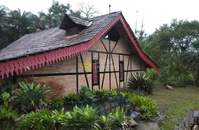 Chácara comercial e residencial com 3 dormitórios à venda, 12496 m² - pirabeiraba - joinville/sc