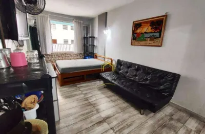Kitnet com 1 dormitório à venda, 27 m² por r$ 239.000 - vila guilhermina - praia grande/sp