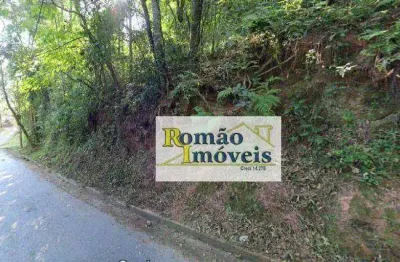 Terreno com duas frentes no asfalto proximo do pedágio à venda, 410 m² por r$ 60.000 - jardim santana - mairiporã/sp