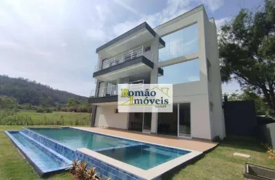 Casa com 5 dormitórios à venda, 500 m² por r$ 5.500.000,00 - condominio porto atibaia - atibaia/sp