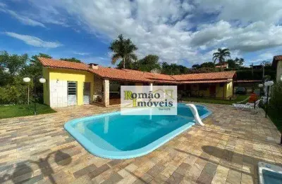 Chácara com 6 dormitórios à venda, 1500 m² por r$ 895.000 - mãe dos homens - bragança paulista/sp
