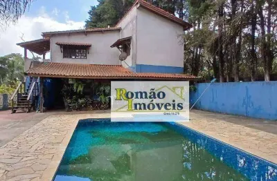 Chácara com 3 dormitórios à venda, 4155 m² por r$ 690.000 - jardim da serra hortolândia - mairiporã/sp