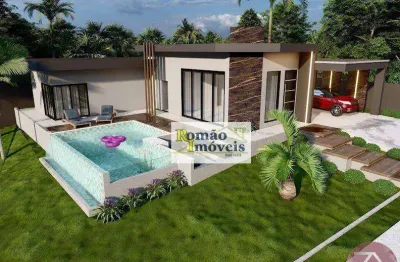 Casa térrea com 03 suítes à venda, 204 m² por r$ 1.900.000 - condomínio shambala iii - atibaia/sp
