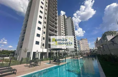 Apartamento localizado no 3 andar do edifício vertice carraro com 2 quartos sendo 1 suite - com móveis planejados
