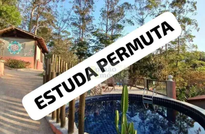 Chácara com 3 dormitórios à venda, 5060 m² por r$ 1.000.000,00 - cerros de mairiporã - mairiporã/sp