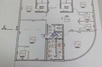 Prédio comercial, 1029m² de área construída, para locação
