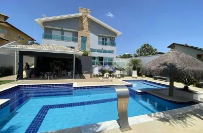 Luxuosa casa a venda no condomínio terras de são carlos - jundiaí/sp.