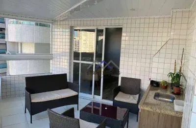 Apartamento 3 dormitórios na guilhermina, praia grande