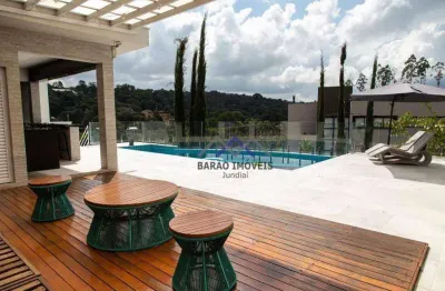 Casa de esquina de alto padrão de 651m² - 3 suítes à venda no residencial cambarah em jarinu-sp.