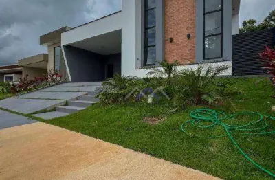 Casa térrea à venda com 3 suítes closet escritório área gourmet -condominio villagio azzure - itupeva/sp