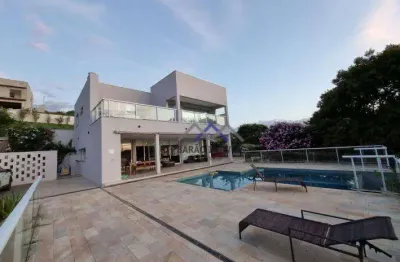 Casa de alto padrão - porteira fechada c/1018m² em condomínio fechado bothanica - jarinu/sp.