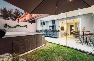 Casa em mobiliada em condomínio com 3 dormitórios à venda, 110 m² por r$ 1.075.000 - cidade nova - jundiaí/sp